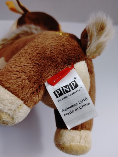 Portable North Pole Karamelli Baby Reindeer Plush 7" - Picture 7 of 10