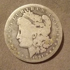 1881 Morgan Silver Dollar Circulated Business Strike 0.9 Fineness