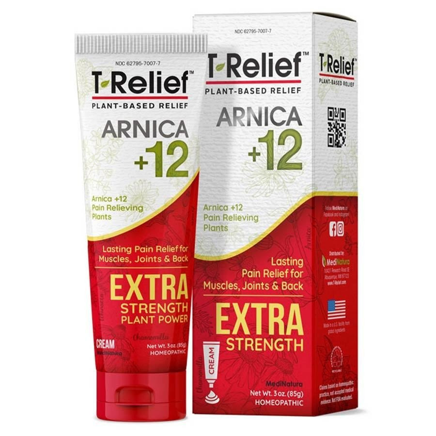 MediNatura T-Relief Extra Strength Обезболивающий крем Arnica +12 3 унции крема