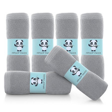 Baby Washcloths, Rayon Made from Bamboo - 2 Layer Ultra Soft Absorbent Newborn B