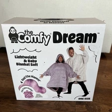 The Comfy Dream wearable blanket Purple Tie-Dye Color New In Box Snuggy NWT