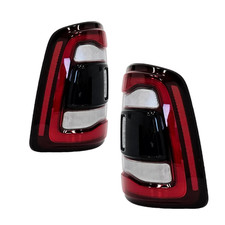 Led Tail Lights For 2019 Ram 2500 3500 Black  W/ Blind Spot Led Left+right Pair