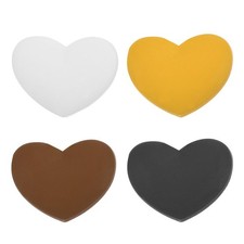 4Pcs Silicone Tennis Racket Vibration Dampener Heart Shaped, Multi-color