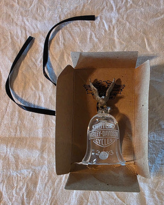 Harley Davidson Motorcycles 2003 Eagle Lead Crystal Bell 2003