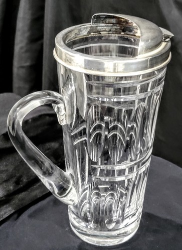 Vintage Tiffany Co Sterling und Kristall Cocktail Martini Krug (hat einen Fehler) - Bild 5 von 11