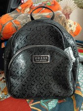 Guess Signature Black Multi Backpack New with Tag