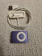 Vintage Apple iPod Shuffle 2nd Generation Purple A1204  USB Dock