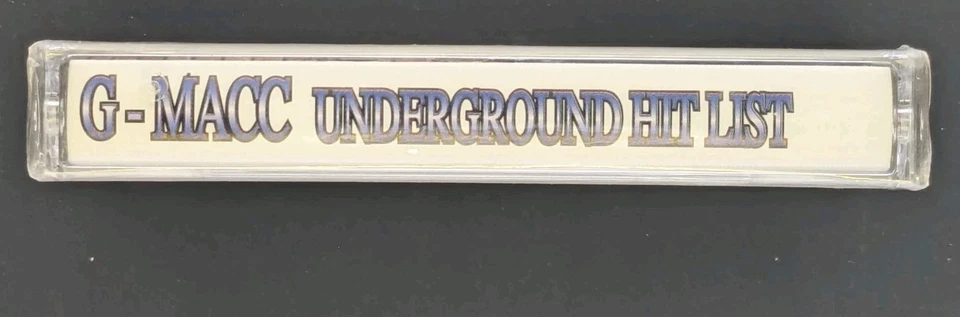 G-Macc Underground Hit List Cassette Sealed [1995] Sacramento Gangster Rap Tape  - Image 3 of 3