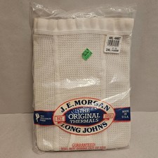 J.E. Morgan Mens Authentic Thermal Long Johns Ankle Length Drawer Pants Size 2XL