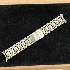 Baume  Mercier Deployant Watch Bracelet Strap 20mm 15.5cm Silver Steel