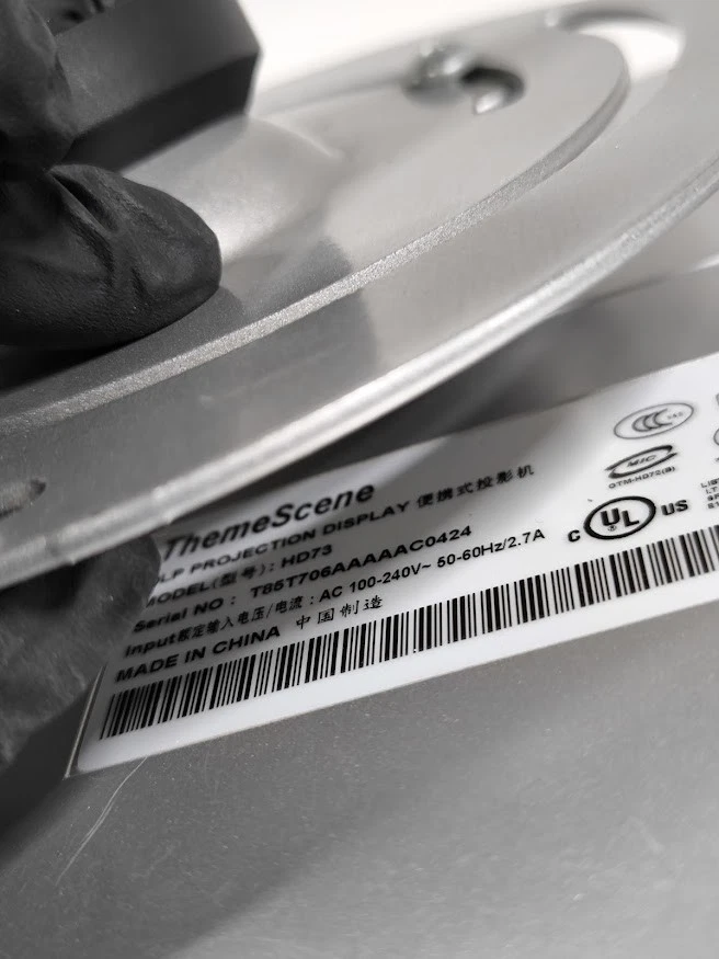 Optoma ThemeScene HD73 Proyector - Para Piezas, Signos De Uso - Imagen 3 de 4