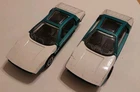 Two Vintage Dinky Toys Diecast Lamborghini Marzal Super Cars 1968