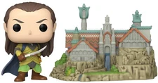 FUNKO POP! Town: Lord of the Rings - Elrond With Rivendell [New Toy] Vinyl Fig