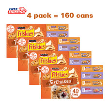 4 Pack, Purina® Friskies® All Life Stages Cat Wet Food-Variety , 40 CT, 220 oz 1.67 per gallon