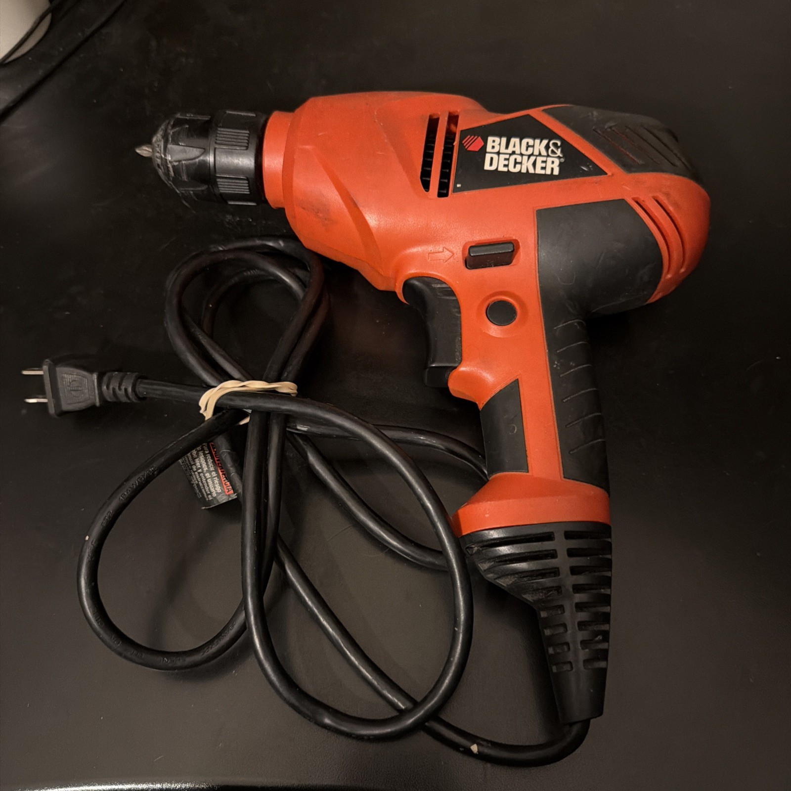 Black & Decker (DR250) 3/8" 5.2 Amp 0-1500/Min RPM Corded Drill w/ Trigger Lock
