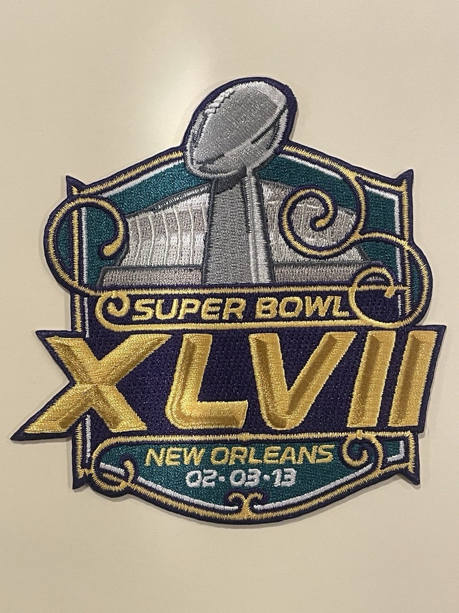 Vintage NFL Super Bowl XLVII Patch Baltimore Ravens San Francisco