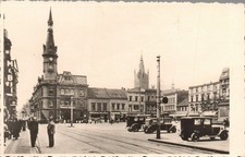 AK Beuthen Oberschlesien, Ring belebt Oldtimer Foto (Nr. 3089)