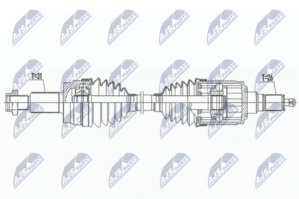 Nty NPW-LR-027 Antriebswelle Hinten FüR Land Rover-image