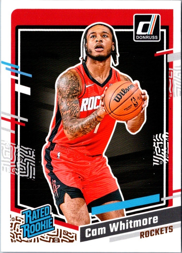 2023 Donruss Red Cam Whitmore #211 Houston Rockets Basketball Card