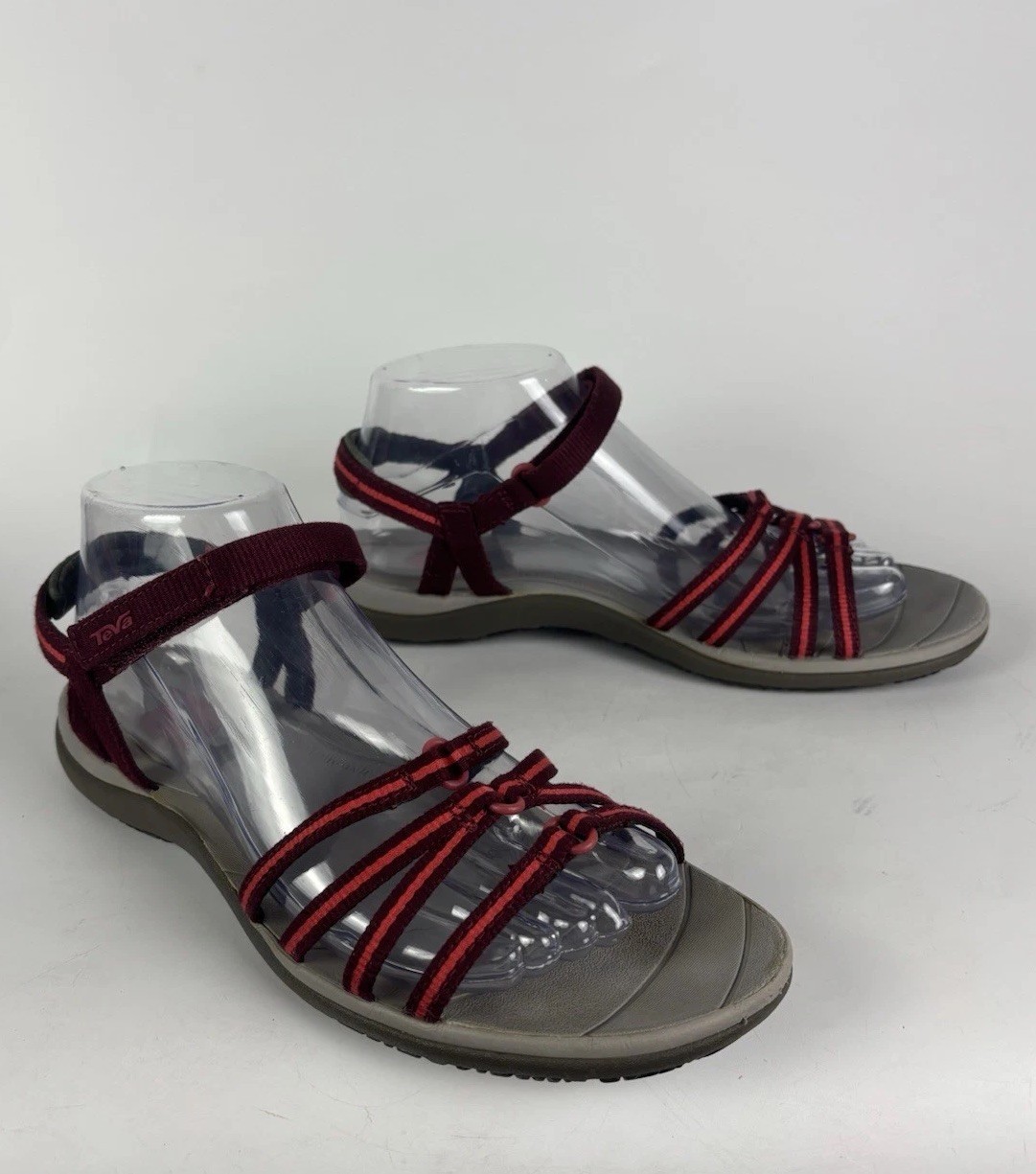 Teva Kokomo Sandals Women Size 8 Strappy Sport Hiking Walking Shoe Burgundy Red