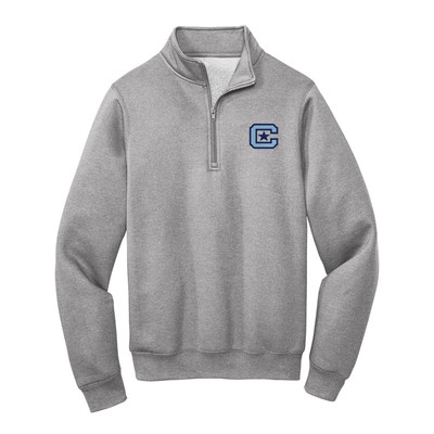 The Citadel Logo LC EMB QZip - Athletic Heather