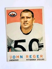 1959 Topps #124 John Reger   Football Pittsburgh Steelers