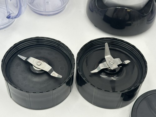 Magic Bullet Blender MB1001B Base Container Cups Blades Lid Bundle Lot Combo - Picture 4 of 10