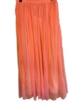 Flowing Magical Skirt Whimsical Y2K Fairy Coquette Women  s M/L CORAL FESTIVAL