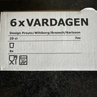 NEW IKEA VARDAGEN Glasses Clear Glass Cups 6 Pack 7 oz 202.869.16 Water Juice 4" — photo 6