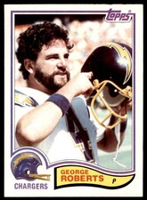 1982 Topps- George Roberts. San Diego Chargers #238
