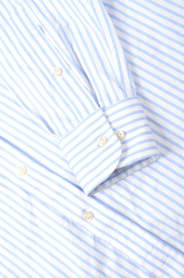 Men's Hackett London White/Blue Striped Long Sleeved Shirt Size Medium - Image 3 of 4