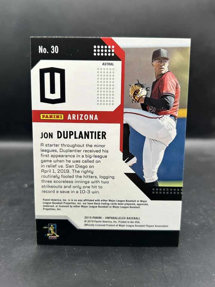2019 Panini Chronicles #30 Jon Duplantier Unparalleled Astral - Image 2 of 2