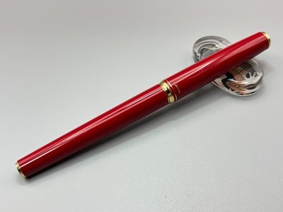 PILOT 14K 585 (M) 10 A393 赤富士 塗り パイロット 万年筆 中古品