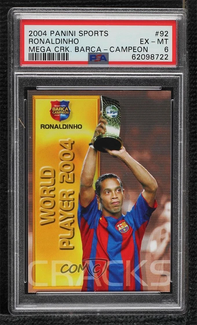 2004/05 Panini Megacracks Barça Campeón Lionel Messi Foil Pack PSA 7 Graded Card