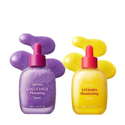 EQQUALBERRY Vitamin Illuminating Serum Bakuchiol Plumping Face Serum 30ml