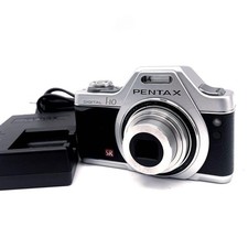 PENTAX Optio I-10 Classic Silver Compact Digital Camera Tested Great Condition