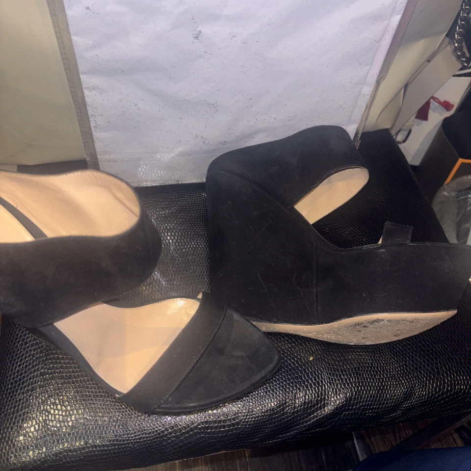 Mula de gamuza con cuña Gianvitto Rossi Foto 3 de 4