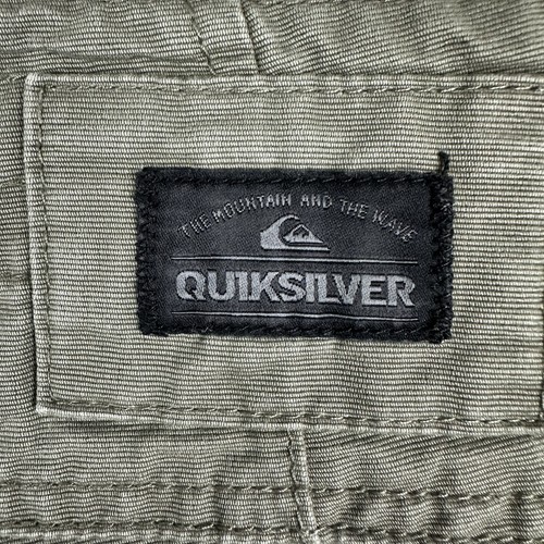 Quiksilver Men's Utility Cargo Shorts Size 40 Military Green Surf Skate Wear - Imagen 16 de 17