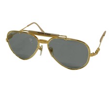 HUNTING WORLD Dark Gray Gold Plastic Hardware Sunglasses