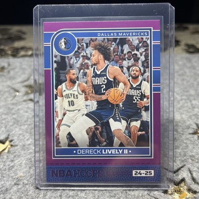 2024-25 NBA Hoops - #228 Dereck Lively II Purple Parallel Dallas Mavericks