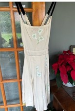 Prada 44 Velvet Strapped   Cotton Dress NWT