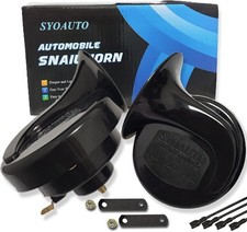 Car Horn Truck Horn Waterproof High Low Tone Super Loud Electric Snail Horn Kit