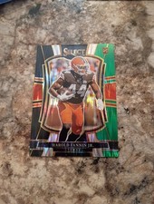 2025 Panini Select Harold Fannin Jr Black Green Prizm Shock #155 Browns Rookie