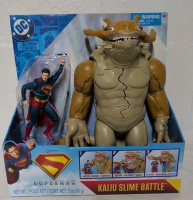 DC Comics Superman 6'' Action Figure Superman Vs. 12'' Kaiju Slime Showdown Battle