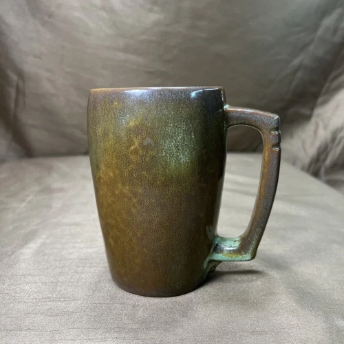 VTG Frankoma Pottery 5M Plainsman Brown Coffee Grandmug 18oz Vintage Large Cup