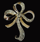TRIFARI 'Alfred Philippe' Sterling Pave Ribbon/Bow Pin — photo 1