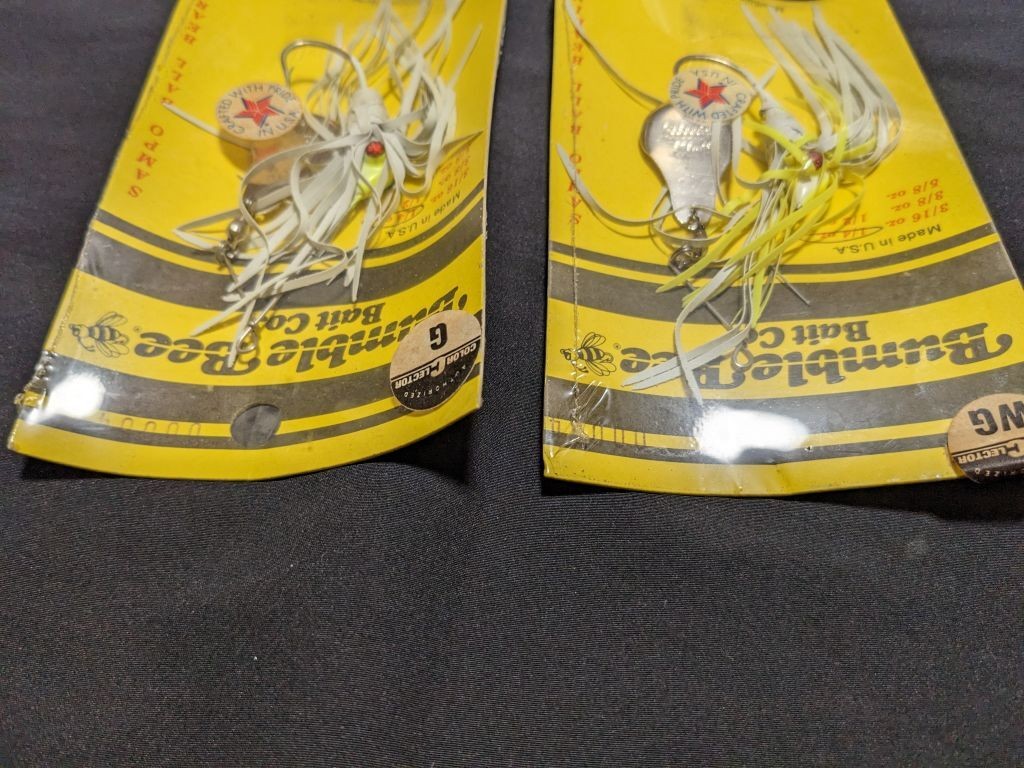 Bumble Bee spinnerbait 1/4oz set of 2 Near Mint1 Bumble Bee Bait Co. American - Image 5