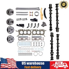 4PC Camshaft Timing Chain Kit W/VVT Sprocket Kit Fit Ford F-150 Lincoln MKX 3.5L