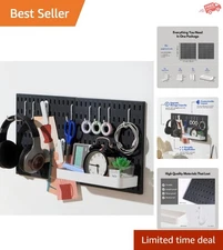 Customizable Pegboard Wall System: Stylish Organizer for Home & Crafts, 22″×11″
