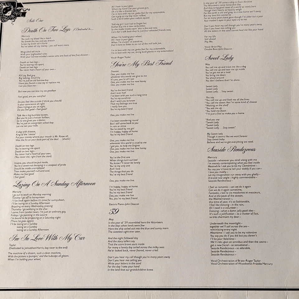 Queen Night at the Opera LP, Foto 3 von 5
